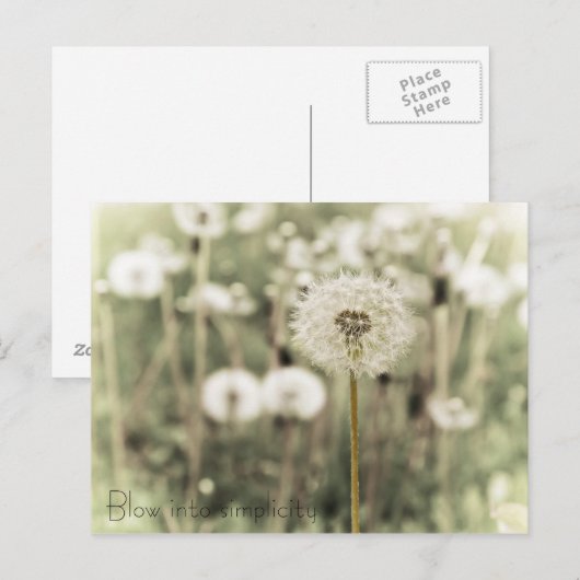 吹簡単さ ポストカード (正面/裏面)