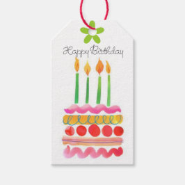 吹誕生日のキャンドルのラベル ギフトタグ