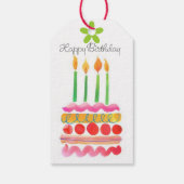 吹誕生日のキャンドルのラベル ギフトタグ (裏面)