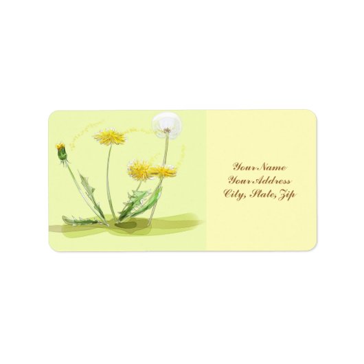 吹遠くにDandelion ラベル (正面)