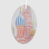 吹雪の中の聖バジル大聖堂 オーナメント (正面)