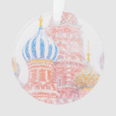 吹雪の中の聖バジル大聖堂 オーナメント (正面)