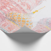 吹雪の中の聖バジル大聖堂 ラッピングペーパー (角)