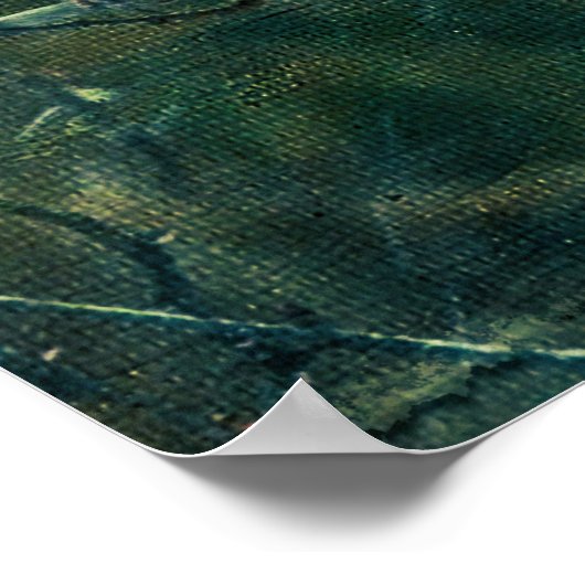 吹雪の冬の(鳥)ショウジョウコウカンチョウ – 拡張 ポスター (角)