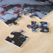 吹雪の後の山灰 ジグソーパズル (側面)