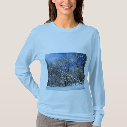 吹雪の木 オイル Tシャツ (正面)