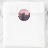 吹雪の間のブルックリン橋 ラウンドシール (バッグ)