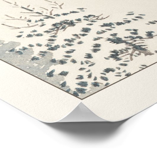 吹雪の鳥アートに登場する小日本の原イーグル ポスター (角)