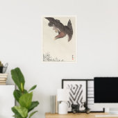 吹雪の鳥アートに登場する小日本の原イーグル ポスター (ホームオフィス)