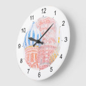 吹雪のStのベズルのカテドラル ラージ壁時計 (傾斜)