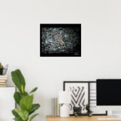 吹雪フクロウのポスター ポスター (ホームオフィス)