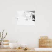 吹雪//ブリザード風のスキリフト ポスター (キッチン)