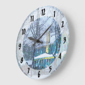 吹雪 ラージ壁時計 (傾斜)