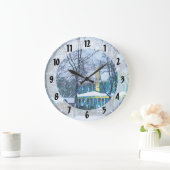 吹雪 ラージ壁時計 (ホーム)