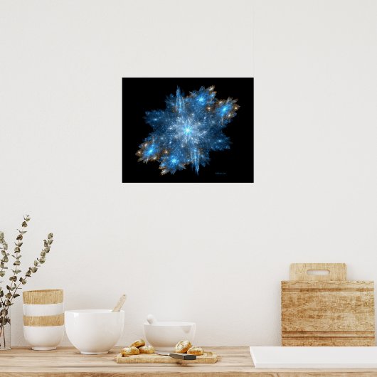 吹雪(20x16) ポスター (キッチン)