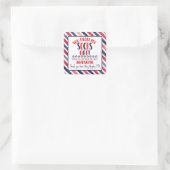 吹靴下を脱感謝していげて スクエアシール (バッグ)