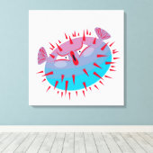 吹魚 キャンバスプリント (インサイチュ (ウッドフロア))