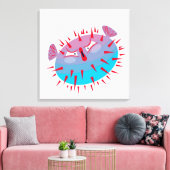 吹魚 キャンバスプリント (インサイチュ (リビング))