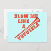 吹Tシャツバおもしろいブゼラ ポストカード (正面/裏面)