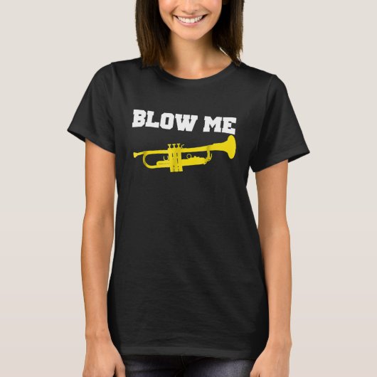吹TrumpetシおもしろいャツTRUMPET吹 Meシャツ Tシャツ (正面)