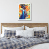 吾妻峡、吾妻峡、河瀬蓮井、ウッドカット キャンバスプリント (インサイチュ (寝室))