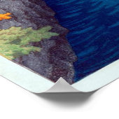 吾妻峡、吾妻峡、河瀬蓮井、ウッドカット ポスター (角)