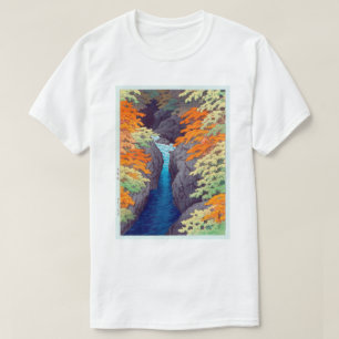 吾妻峡、吾妻峡、河瀬蓮井、ウッドカット Tシャツ