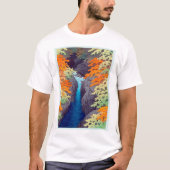 吾妻峡、吾妻峡、河瀬蓮井、ウッドカット Tシャツ (正面)