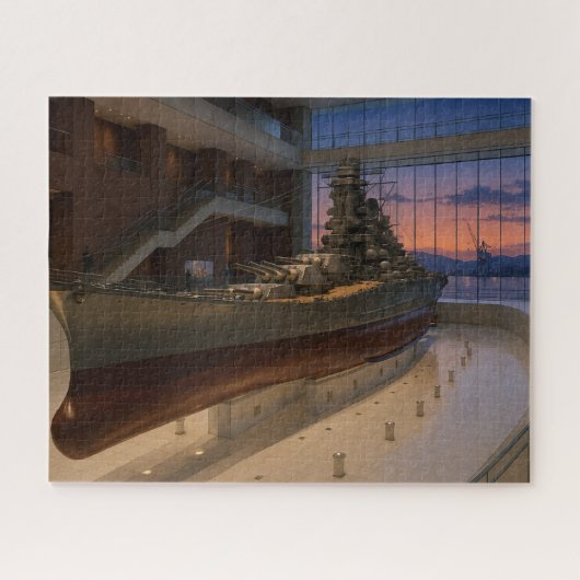 呉の戦艦模型ホール / Battleship Model Hall in Kure ジグソーパズル (横)