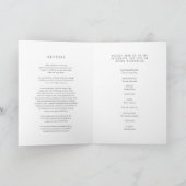 告別式の写真癌の白いリボンプログラム プログラム (内部)