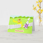 告別 カード (黄色い花)