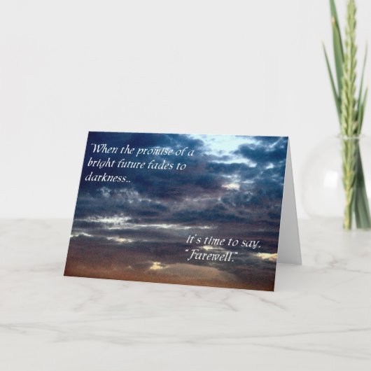告別 カード (正面)
