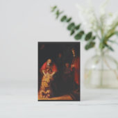 告白の神聖なカードの後の放蕩な息子の祈りの言葉 名刺 (スタンド正面)