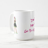 告白コーヒーマグに行く必要はない コーヒーマグカップ (正面左)