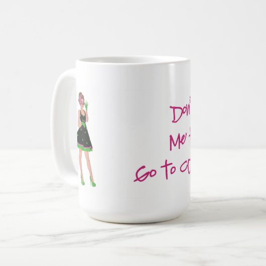 告白コーヒーマグに行く必要はない コーヒーマグカップ (正面左)