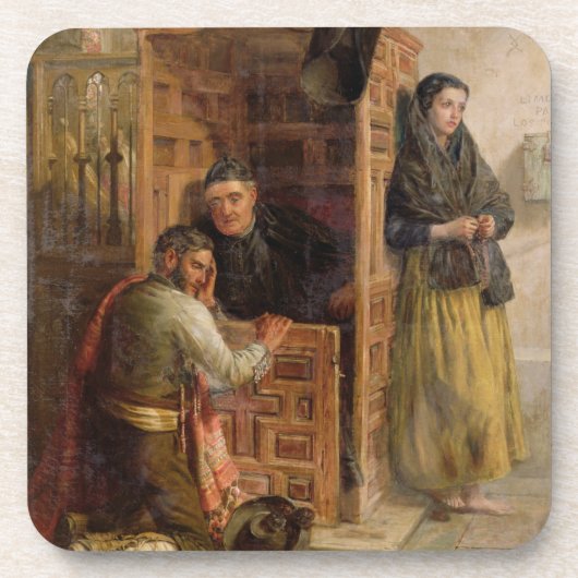 告白1862年(キャンバスの油) コースター (正面)