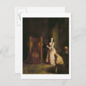 告白（The Confession）、1755年頃（キャンバス上に油彩） ポストカード (正面/裏面)