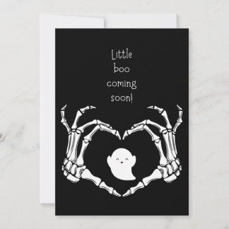 告知おもしろい妊娠Little boo's来 招待状