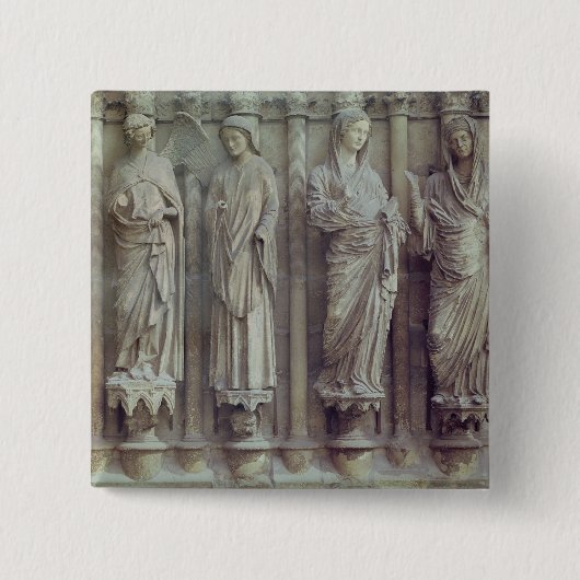 告知および訪問 缶バッジ (正面)