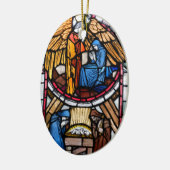 告知と出生オーナメント セラミックオーナメント (左)