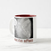 告知のカットシーン#1のコーヒー・マグ ツートーンマグカップ (正面左)