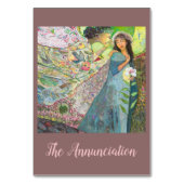 告知のカトリック教の祈りの言葉カードの饗宴 テーブルナンバー (正面)