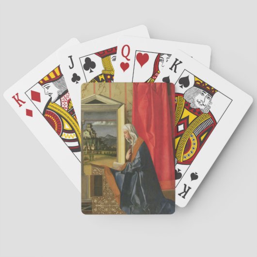 告知の二部作(油からの聖母マリア、 トランプ (裏面)