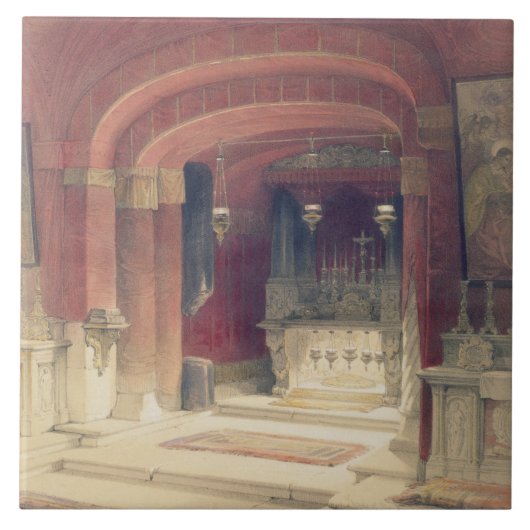 告知の神社、ナザレ、4月20日1日 タイル (正面)