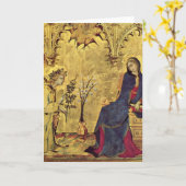 告知の13世紀 カード (黄色い花)
