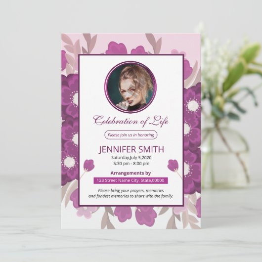 告知及び招待状 (スタンド正面)