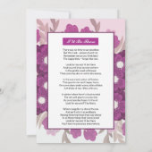 告知及び招待状 (裏面)