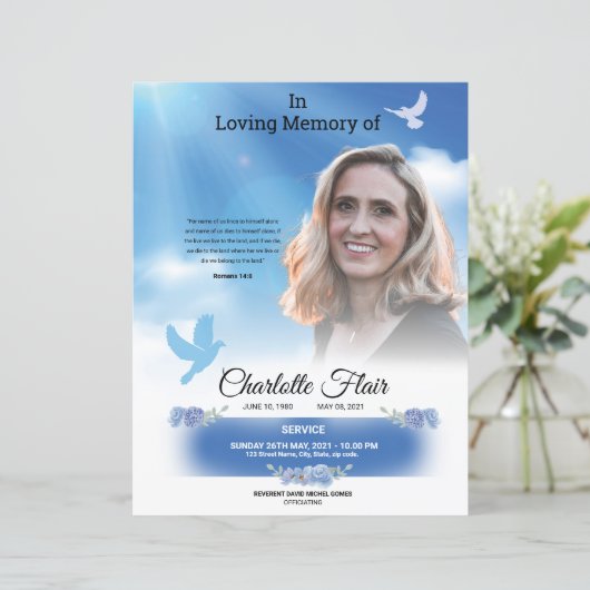 告知及び招待状 (スタンド正面)