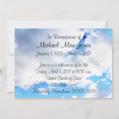 告知記念として 招待状 (正面)