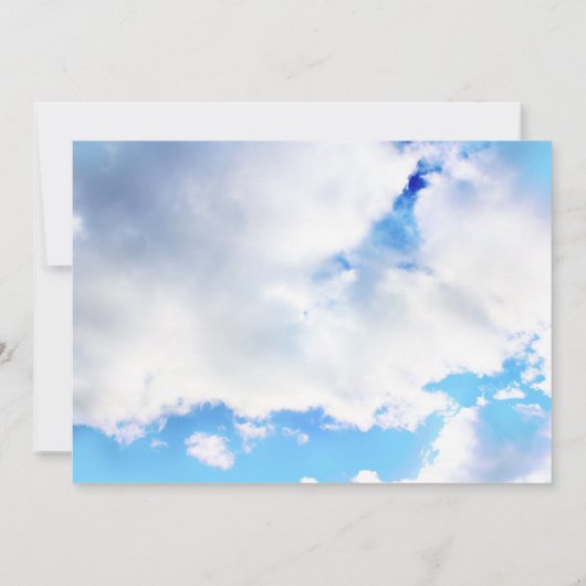 告知記念として 招待状 (裏面)